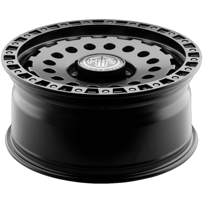 (Set of 4) Thret Off-Road 702 Firewall 17x9 8x170 -12mm Satin Black Wheels Rims
