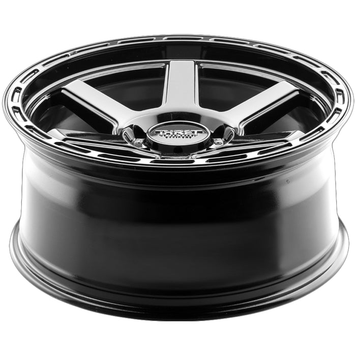 (Set of 5) Thret Off-Road 703 Thunder 18x9 5x5" +0mm Gloss Black Wheels Rims
