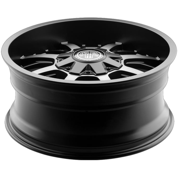 (Set of 5) Thret 801 Vulcan 17x9 5x4.5"/5x5" -12mm Black/Tint Wheels Rims