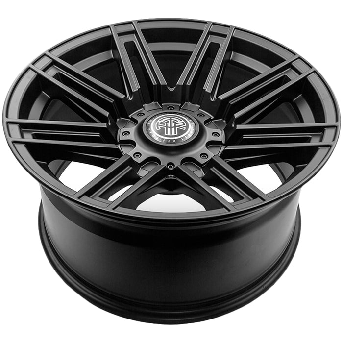 (Set of 5) Thret 805 Dropzone 20x10 6x135/6x5.5" -21mm Satin Black Wheels Rims