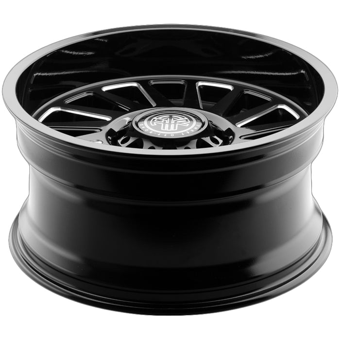 (Set of 4) Thret Off-Road 902 Omega 20x10 8x170 -21mm Black/Milled Wheels Rims