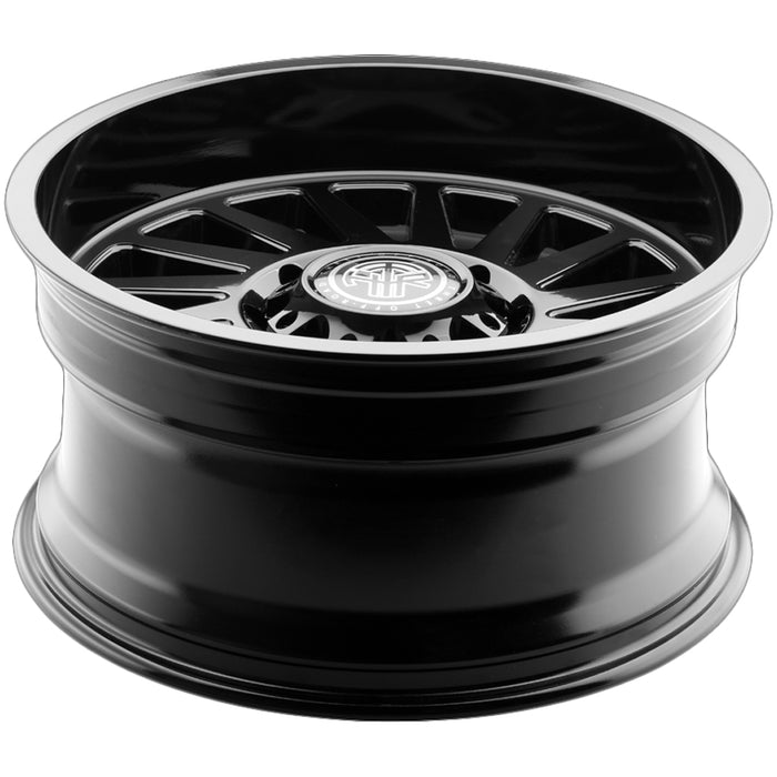 (Set of 4) Thret Off-Road 902 Omega 22x10 8x6.5" -21mm Gloss Black Wheels Rims