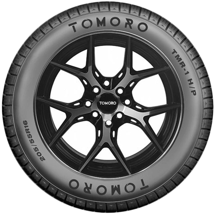(QTY 2) 205/55R16 Tomoro TMR-1 HP 91V SL Black Wall Tires