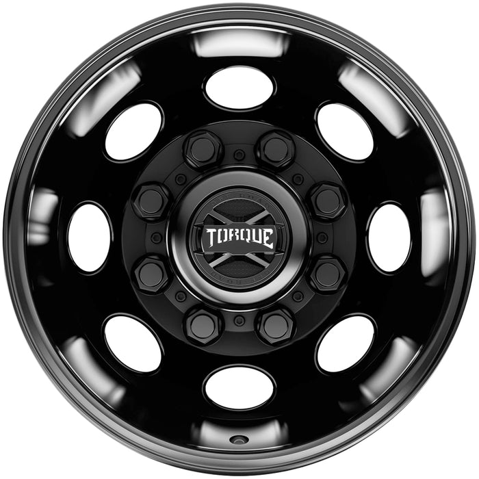 Set of 4-16" Inch Torque TW512C Revolver Dually 8x6.5" Satin Black Wheels Rims