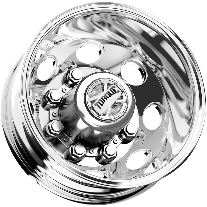 Set of 4-16" Inch Torque TW512C Revolver Dually 8x6.5" Polished Wheels Rims
