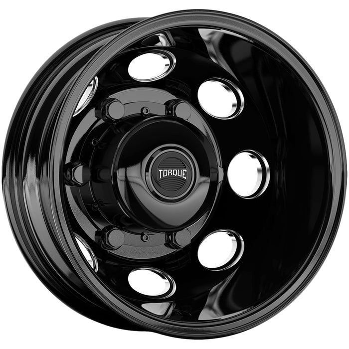 Set of 4-16" Inch Torque TW512C Revolver Dually 6x205 Black/Milled Wheels Rims