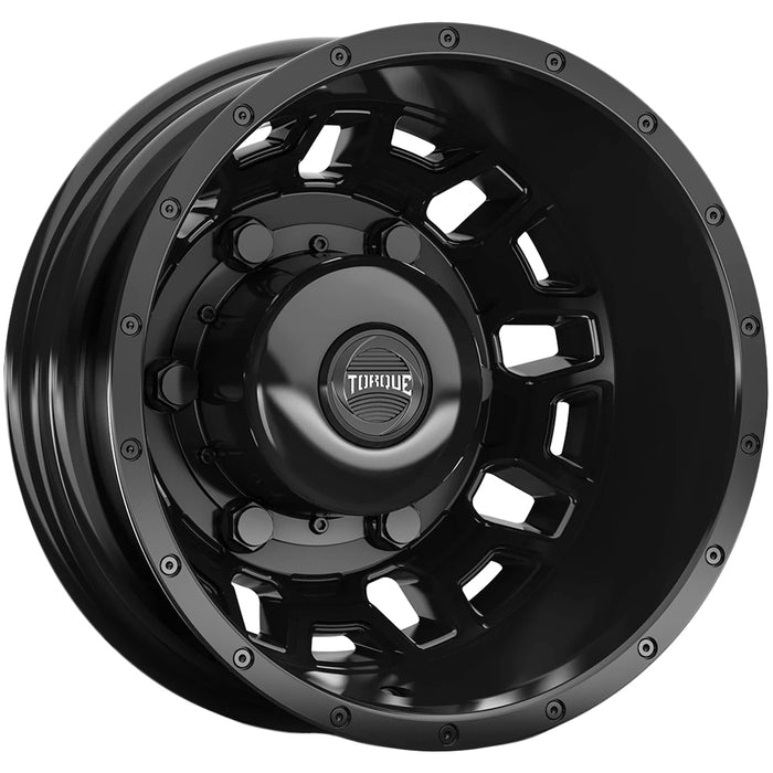 Set of 4-16" Inch Torque TW514C Rush Dually 6x205 Satin Black Wheels Rims