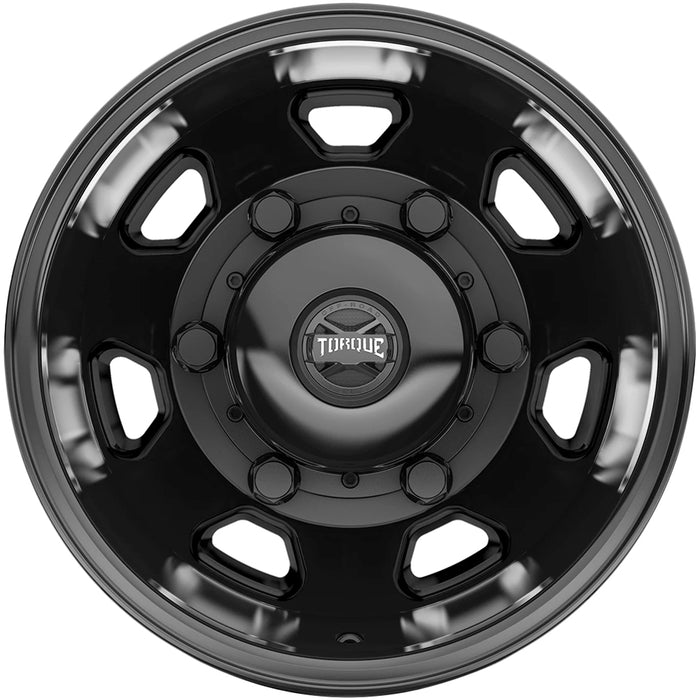 Set of 4-16" Inch Torque TW537C Rodeo Dually 6x180 Satin Black Wheels Rims