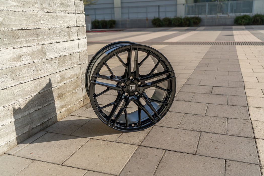 (Set of 4) Touren TF07 20x9.5 5x120 +15mm Gloss Black Wheels Rims 20" Inch