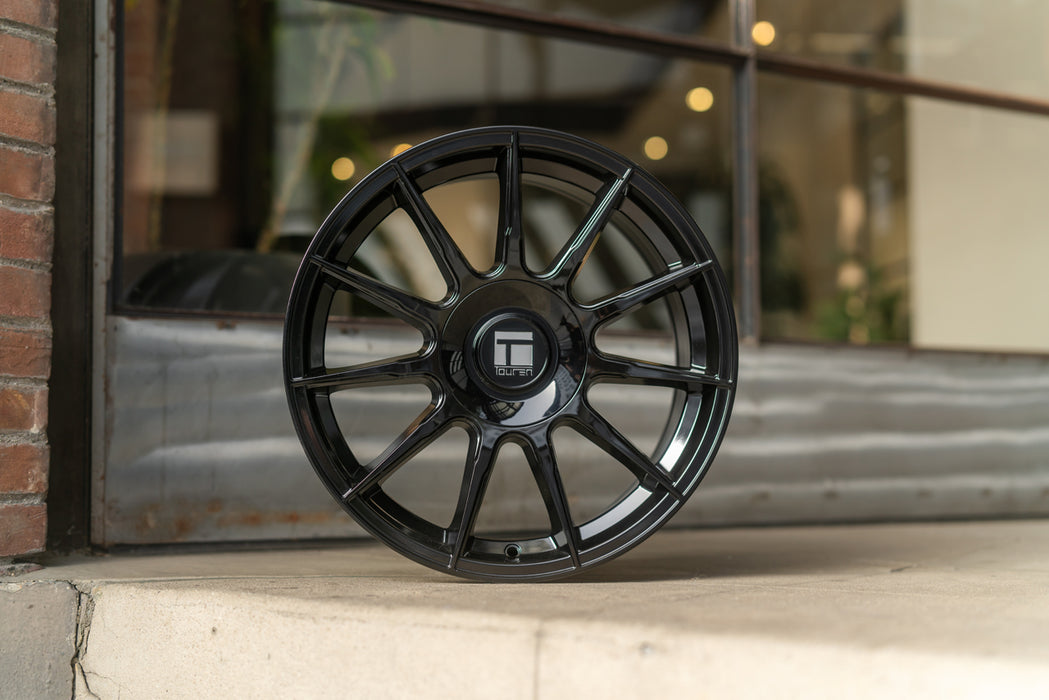 Touren TR81 18x8 5x100/5x4.5" +38mm Gloss Black Wheel Rim 18" Inch