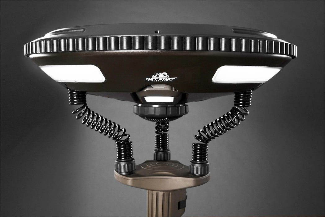 Tuff Stuff Overland Halo 9.75" Solar Freestanding Light With Speaker