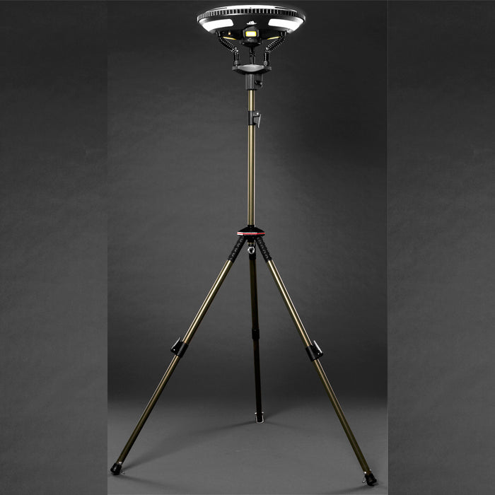 Tuff Stuff Overland Halo 9.75" Solar Freestanding Light With Speaker
