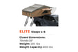 Tuff Stuff Elite Overland Roof Top Tent & Annex Room, 5 Person TS-RTT-ANX-ELT