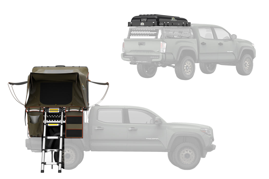 Tuff Stuff Alpha Ii Hard Top Side Open Tent, Black, 2 Person TS-RTT-CS2-BK