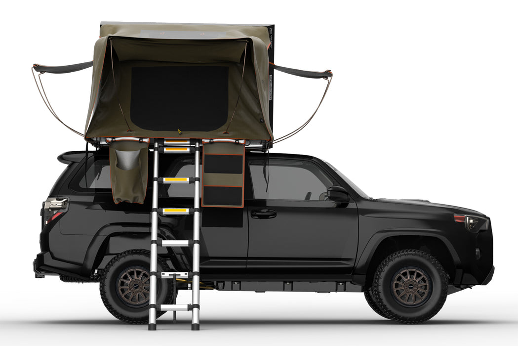 Tuff Stuff Overland Stealth Black Ops Series Aluminum Shell Rtt, Black