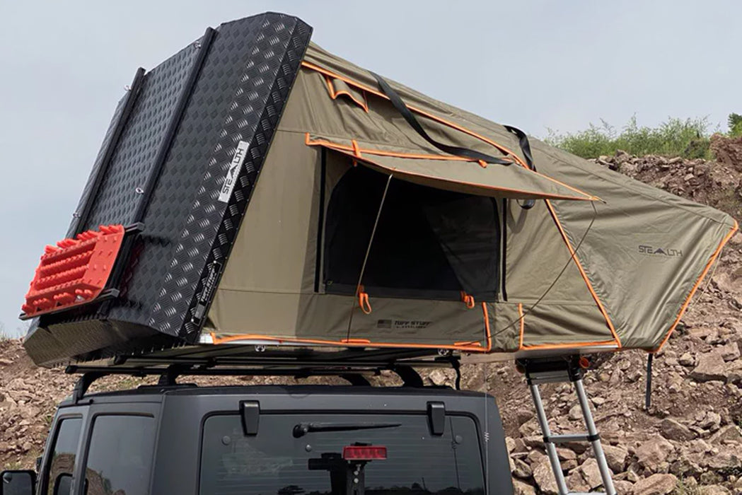 Tuff Stuff Overland Stealth Black Ops Series Aluminum Shell Rtt, Black