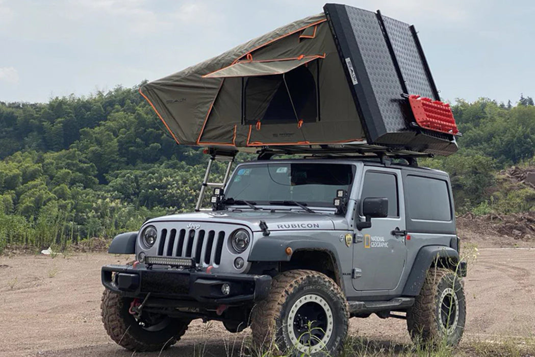 Tuff Stuff Overland Stealth Black Ops Series Aluminum Shell Rtt, Black