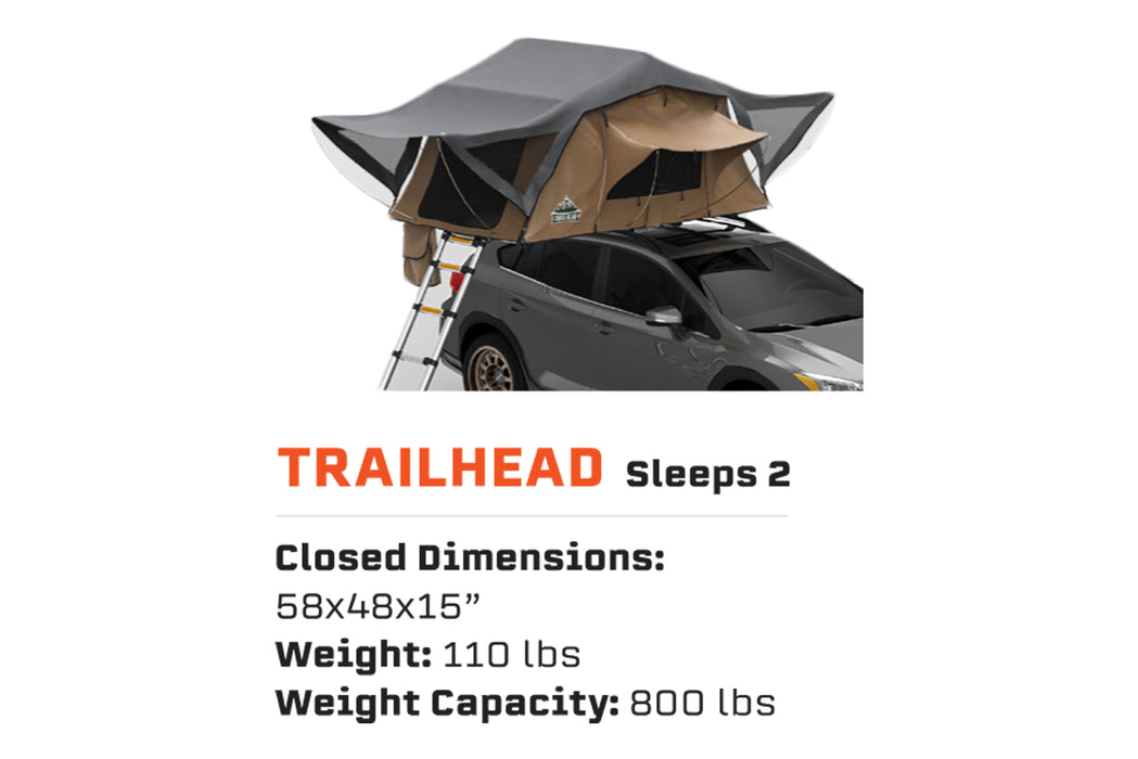Tuff Stuff Trailhead Roof Top Tent, 2 Person TS-RTT-TRAILHEAD