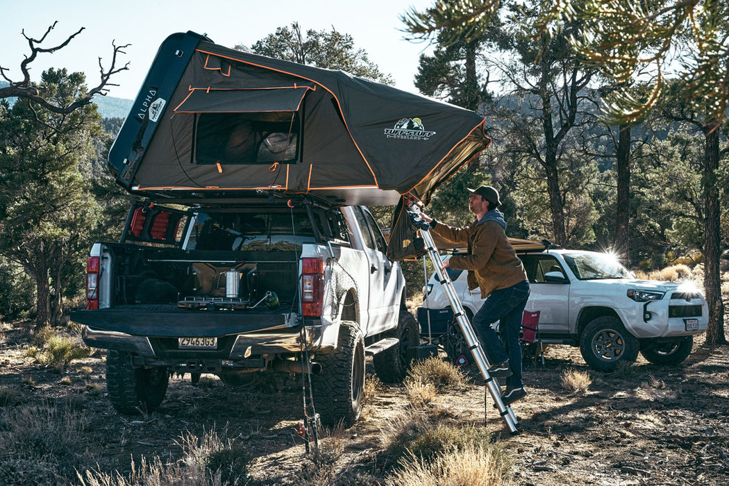 Tuff Stuff Overland Alpha Hard Top Side Open Tent, Black, 4 Person