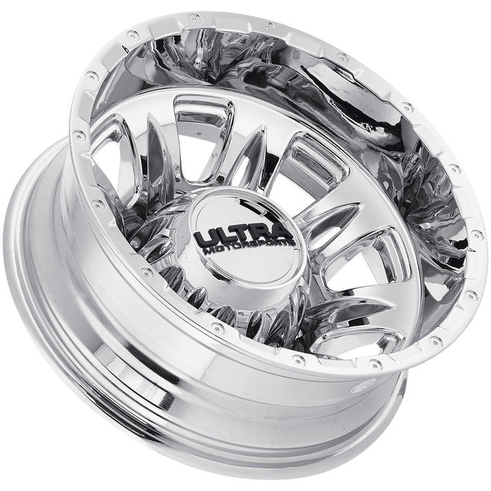 Set of 4-17" Inch Ultra Predator Dually 8x6.5" Chrome Wheels Rims