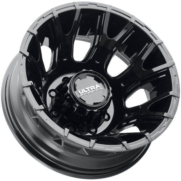 Set of 4-17" Inch Ultra Scorpion Dually 8x6.5" Gloss Black Wheels Rims