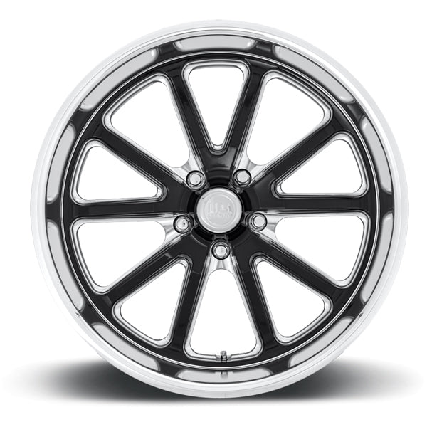 (Set of 4) Staggered-US Mags U117 Rambler 18" 5x5" Black/Milled Wheels Rims