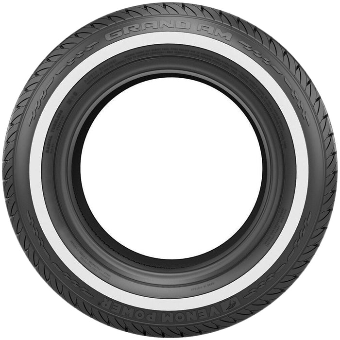 (QTY 2) 215/70R14 Venom Power Grand AM 96H SL White Wall Tires