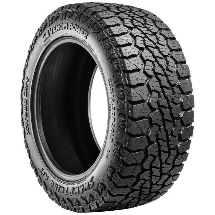 37x11.50R17LT Venom Power Swamp Thing A/T 128R LRD White Letter Tire