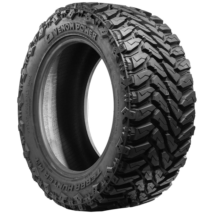 38x15.50R20LT Venom Power Terra Hunter M/T 128Q LRE Black Wall Tire
