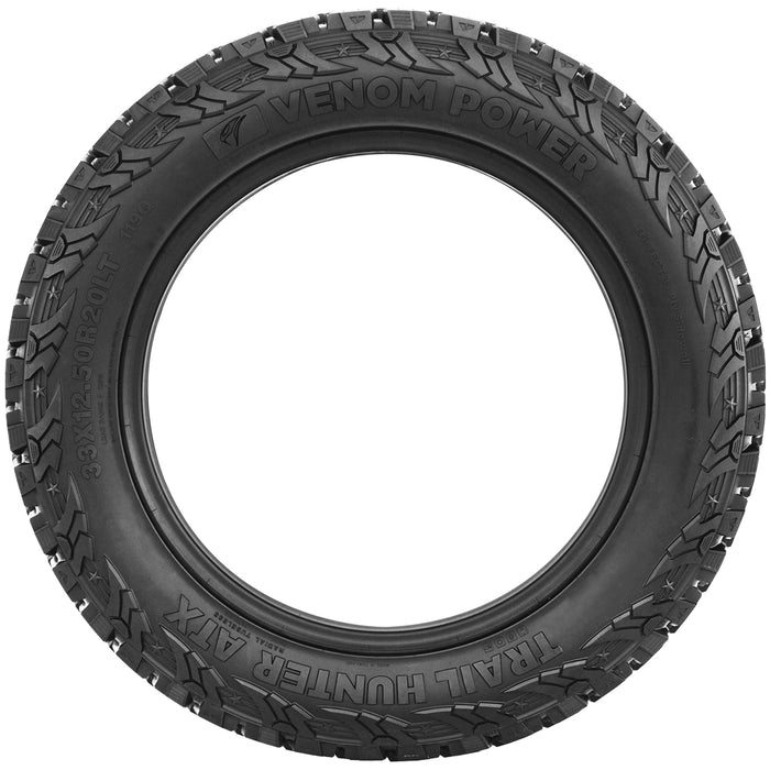 33x12.50R20LT Venom Power Trail Hunter ATX 114Q LRE Black Wall Tire