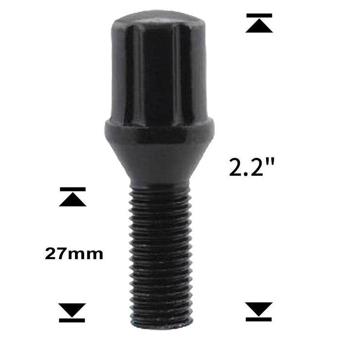 Vision Spline Conical Lug Bolt Lug Bolt 1807SPBK