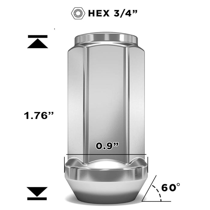 Vision Bulge Conical Lug Nut 1909L