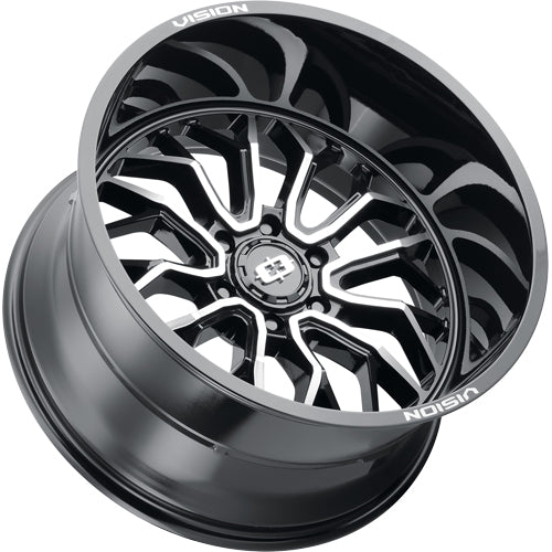 Vision 402 Riot 18x9 6x5.5" +12mm Black/Machined Wheel Rim 18" Inch