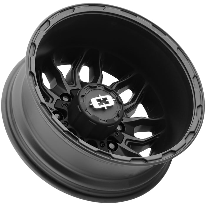 (Set of 4) 17" Inch Vision 410 Korupt Dually 8x200 Satin Black Wheels Rims