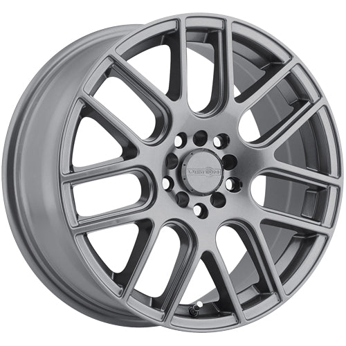(Set-4) Vision 425 Bane 15x6.5 5x100/5x4.5" +38mm Gunmetal Wheels Rims 15" Inch