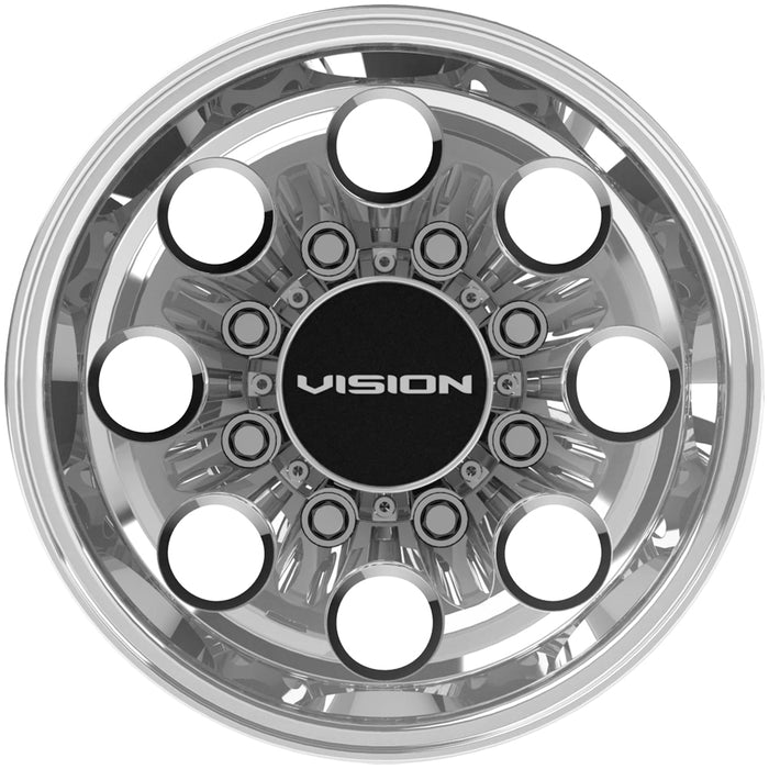 Set of 4-16" Inch Vision 56 Midway Dually 8x6.5" Polished Wheels Rims