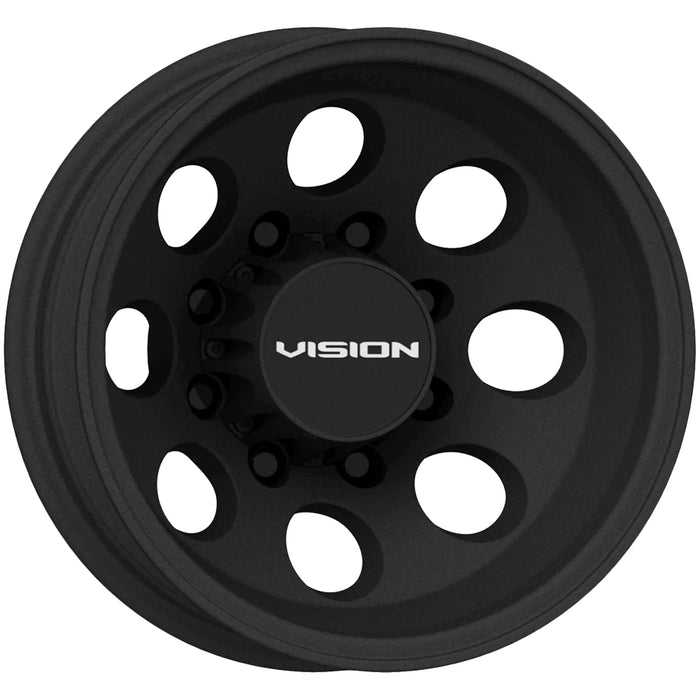 Set of 6-20" Inch Vision 56 Midway Dually 8x200 Satin Black Wheels Rims