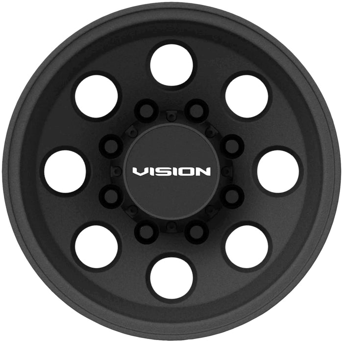 Set of 6-20" Inch Vision 56 Midway Dually 8x210 Satin Black Wheels Rims