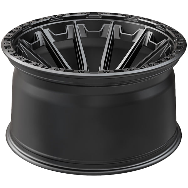 (Set-4) Vortek VRT-601 22x10 6x135/6x5.5" -24mm Matte Black Wheels Rims 22" Inch