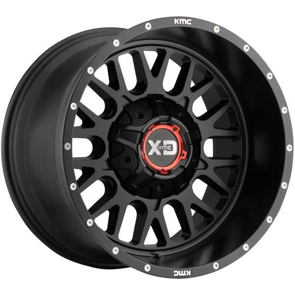 XD Series XD842 Snare 20x9 6x4.5"/6x5.5" +18mm Satin Black Wheel Rim 20" Inch