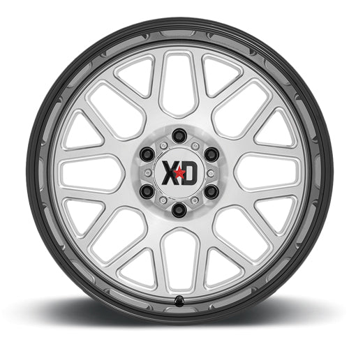 XD Series XD849 Grenade 2 20x10 6x5.5" -18mm Black/Milled Wheel Rim 20" Inch
