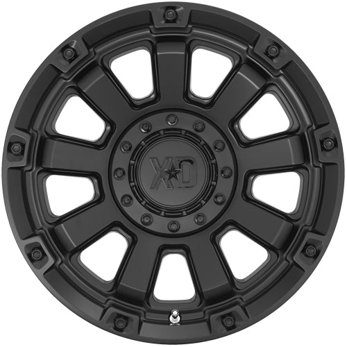 (Set of 5) XD852 Gauntlet 20x9 6x120/6x5.5" +0mm Satin Black Wheels Rims