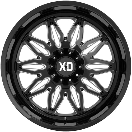 XD Series XD859 Gunner 20x10 6x135/6x5.5" -18mm Black/Milled Wheel Rim 20" Inch