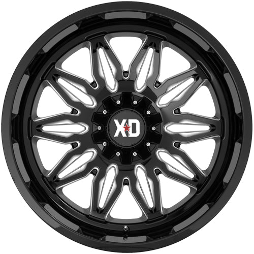 XD Series XD859 Gunner 20x10 6x135/6x5.5" -18mm Black/Milled Wheel Rim 20" Inch