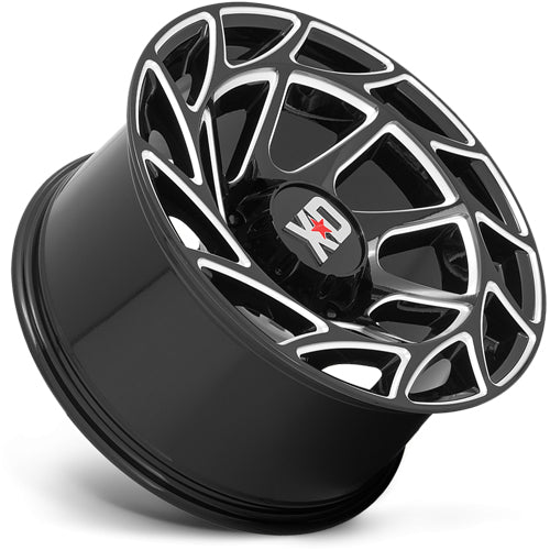 XD Series XD860 Onslaught 22x12 5x5" -44mm Black/Milled Wheel Rim 22" Inch