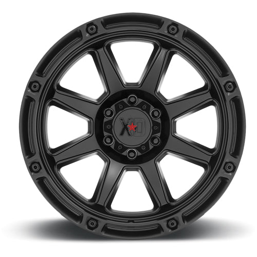 (Set of 4) XD Series XD863 20x10 8x6.5" -18mm Satin Black Wheels Rims 20" Inch