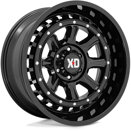 XD Series XD866 Outlander 22x10 8x170 -18mm Gloss Black Wheel Rim 22" Inch