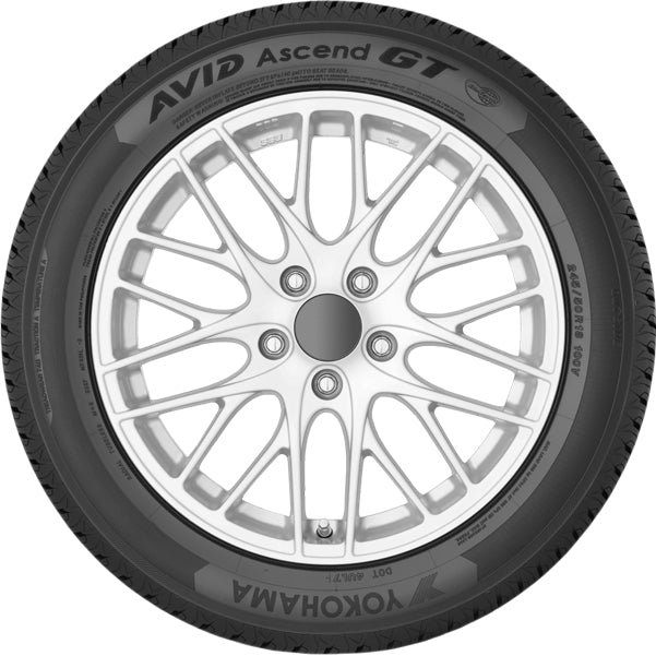 (QTY 4) 205/60R15 Yokohama Avid Ascend GT 91H SL Black Wall Tires