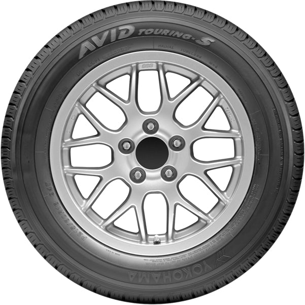 (QTY 4) P225/60R17 Yokohama Avid Touring S 98T SL Black Wall Tires