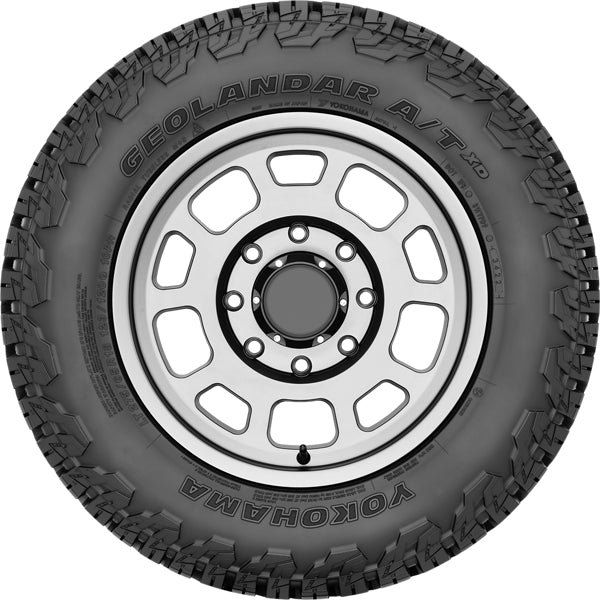 (QTY 2) 37x12.50R20LT Yokohama Geolandar A/T XD 128Q LRF Black Wall Tires
